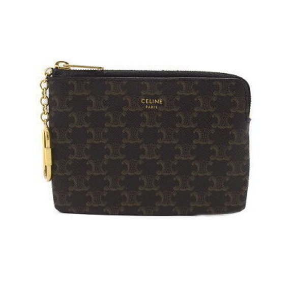 Celine Triomphe Coin Card Pouch Case - Picture 1 of 5